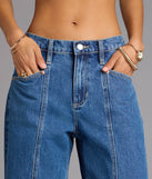 Chill Factor Mid-Rise Barrel Denim Jeans