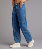 Chill Factor Mid-Rise Barrel Denim Jeans
