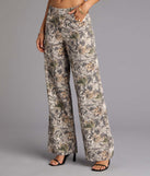 Off Duty Mid-Rise Camouflage Denim Jeans