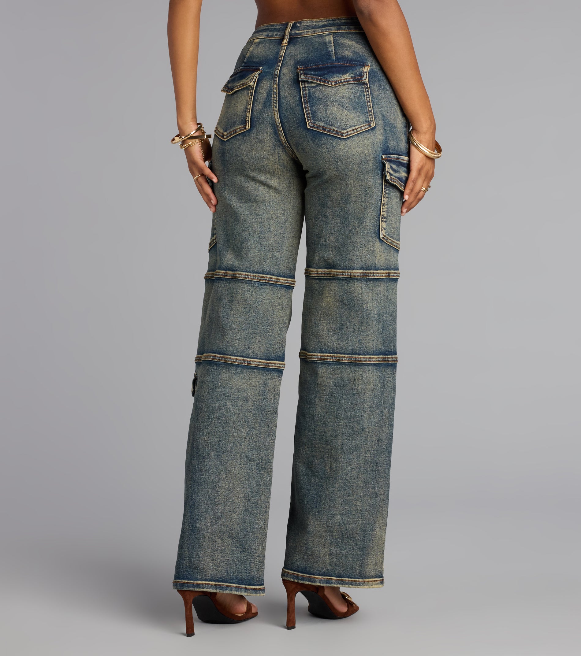Off Duty Cargo Denim Pants | Windsor