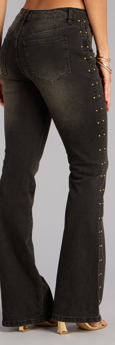 Too Cool Studded Denim Jeans
