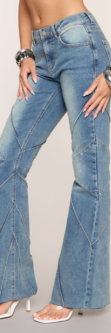 Level Up Mid-Rise Flare Jeans