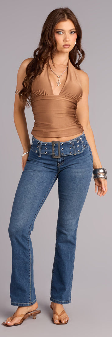 Off Duty Attitude Bootcut Denim Jeans