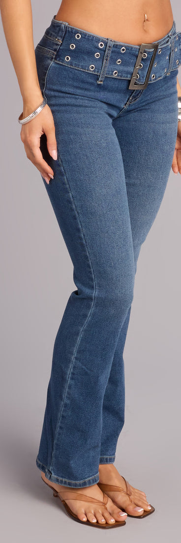 Off Duty Attitude Bootcut Denim Jeans