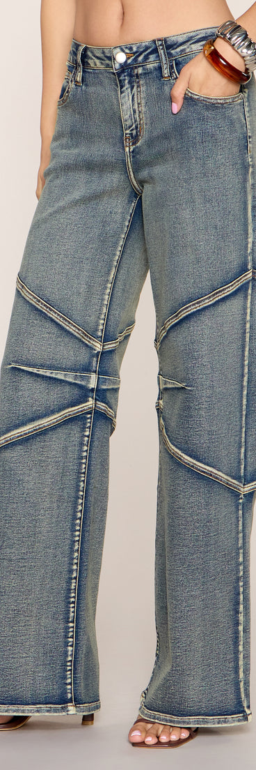 Off Grid Wide Leg Denim Jeans