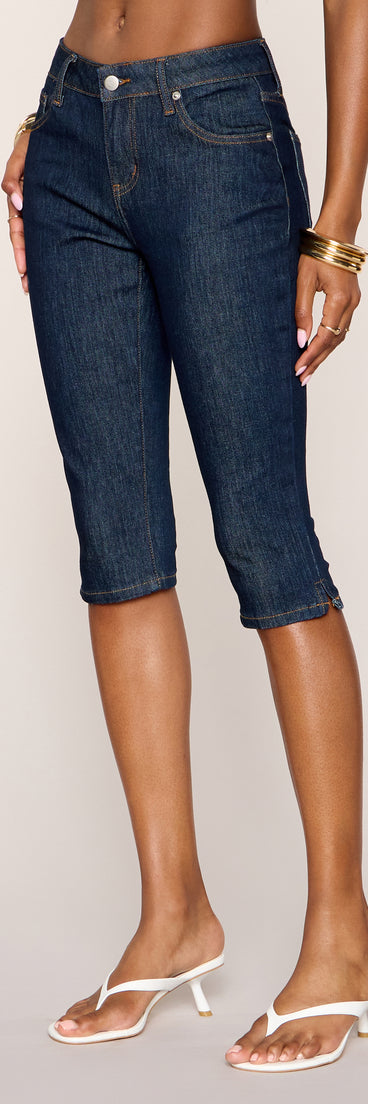 Weekend Repeat Mid Rise Capri Pants