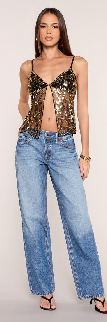 Denim Days Relaxed Wide-Leg Jeans