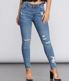 Middle Ground Distressed Skinny Jeans