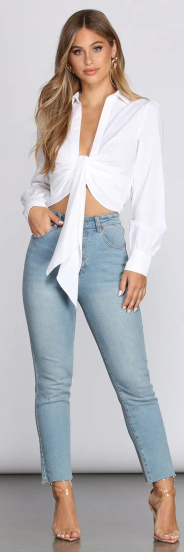 So Button Fly Crop Jeans