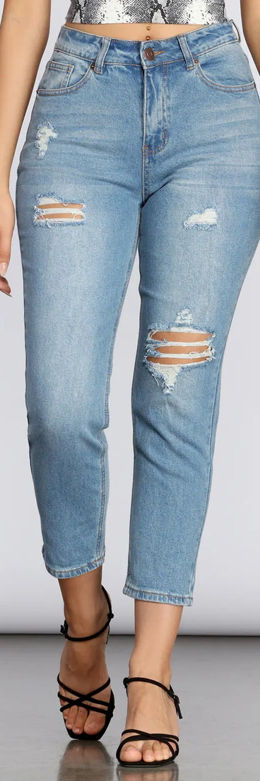 Bring The Drama Distressed Jeans