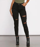 Clara High Rise Destructed Skinny Jeans
