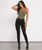 Clara High Rise Destructed Skinny Jeans