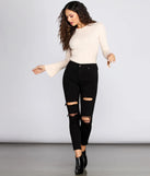 Clara High Rise Destructed Skinny Jeans