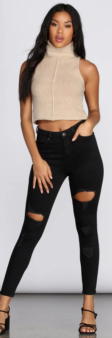 Take Me To The Edge Cropped Jeans