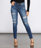 Bella Super High Rise Destructed Jeans