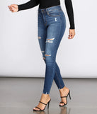 Bella Super High Rise Destructed Jeans