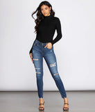 Bella Super High Rise Destructed Jeans