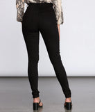High Rise Slit Skinny Jeans
