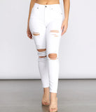 Bella Super High Rise Destructed Skinny Jeans