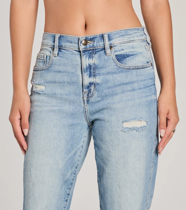 Rocky High-Rise Destructed Boyfriend Jeans | Windsor