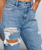 Chic Destruction High Rise Boyfriend Jeans