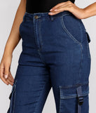 Grab N' Go Denim Cargo Jogger Pants