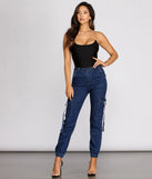 Grab N' Go Denim Cargo Jogger Pants