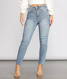 High Rise Destructed Denim Jeans
