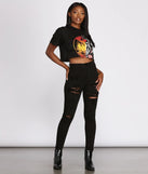 High Rise Super Destructed Skinny Jeans