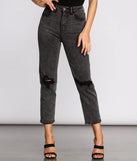 High Rise Acid Wash Jeans