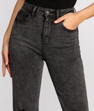 High Rise Acid Wash Jeans