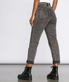 High Rise Button Front Mom Jeans