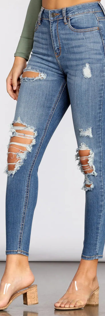 Taking Chances Cropped Skinny Jeans