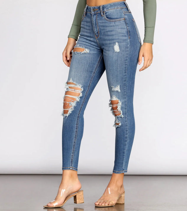 Taking Chances Cropped Skinny Jeans