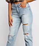 Tobi Super High Rise Cropped Mom Jeans
