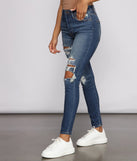 Bella High Rise Distressed Skinny Jeans
