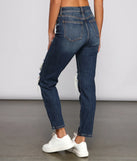 Tobi High Rise Destructed Mom Jeans