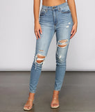 Bella Super High-Rise Destructed Skinny Jeans
