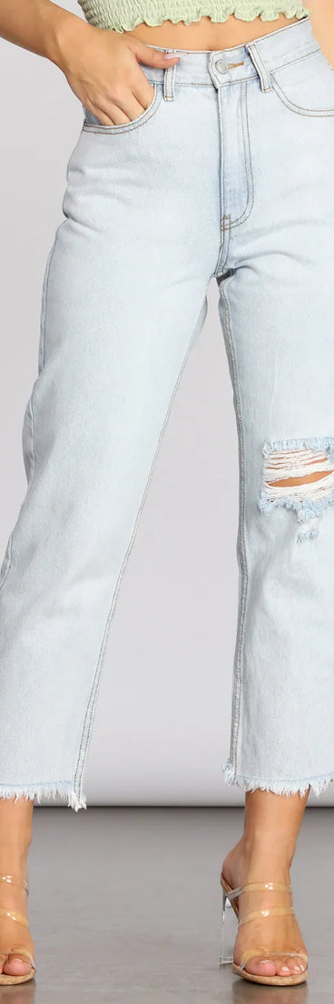 High Rise Cropped Jeans