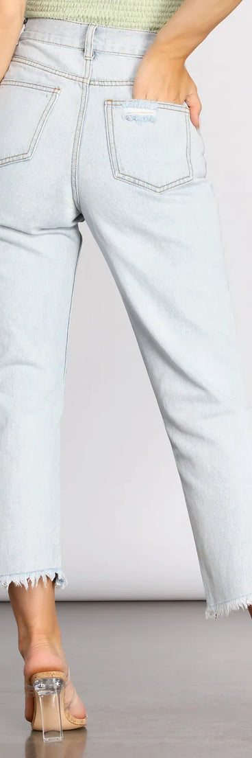 High Rise Cropped Jeans