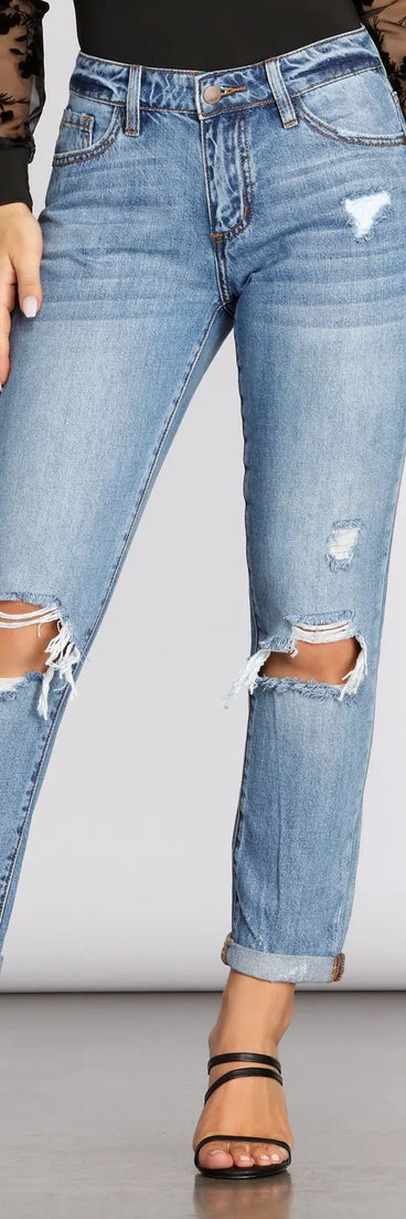 Pushing The Limits Distressed Jeans