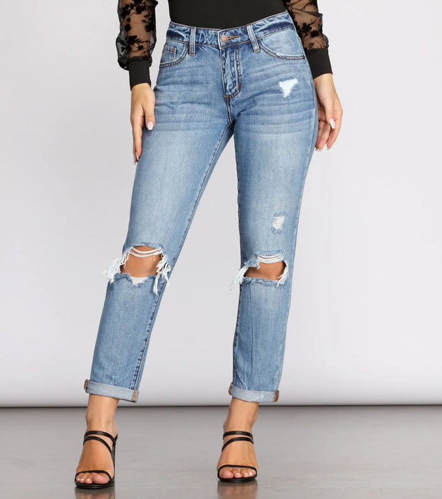 Pushing The Limits Distressed Jeans