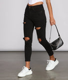 Bella High Rise Destructed Skinny Jeans
