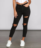 Bella High Rise Destructed Skinny Jeans