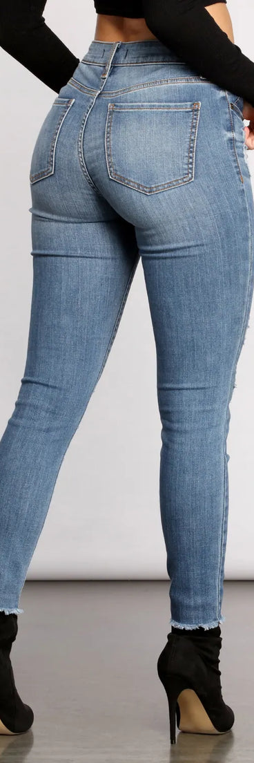 Clara High Rise Cropped Skinny Jeans