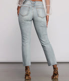Ally High Rise Destructed Mom Jeans
