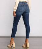 High Rise Destructed Skinny Jeans