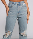 Classic Staple High Rise Destructed Boyfriend Jeans