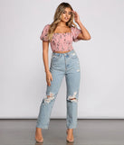 Classic Staple High Rise Destructed Boyfriend Jeans
