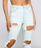 On Edge High Rise Destructed Skinny Jeans